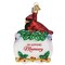 Old World Christmas 4.0 Inch Memorial Cardinal Tree Ornament , In Loving Memory